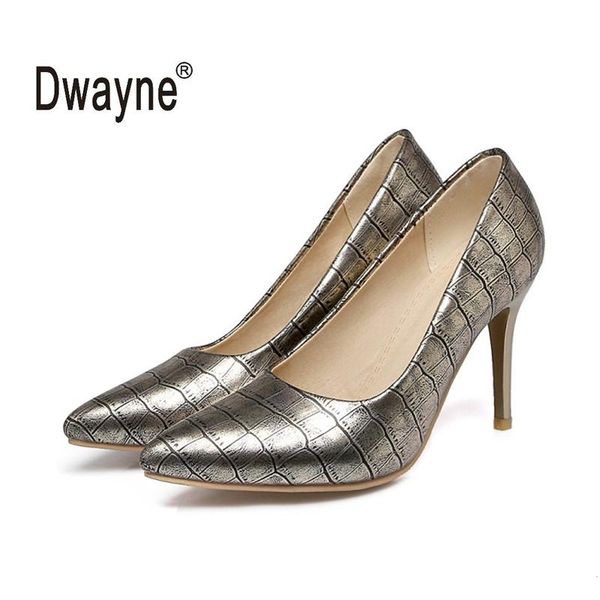 

big size women's shoe 9cm high heels summer good pu pumps party shoes for women wedding 162-51 dress, Black