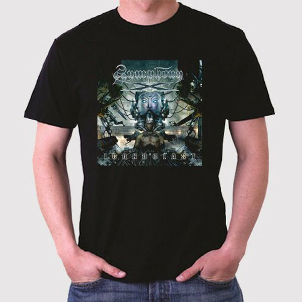 

Symphony X Iconoclast Men's Black T-Shirt Size S to 3XL, White;black
