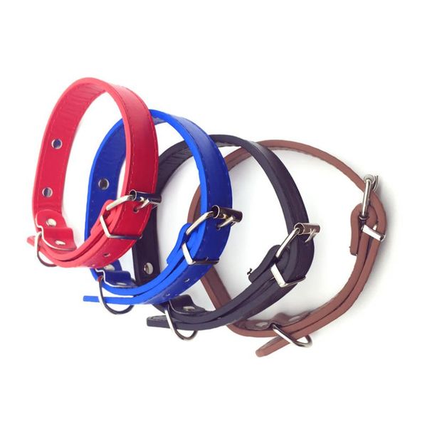 

dog collars & leashes pet supplies pu leather material collar neck sets adjustable size walking 1 pcs