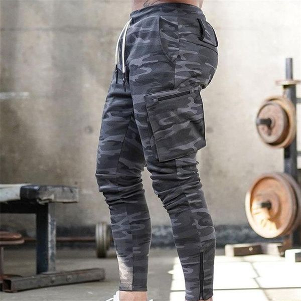 

men jogger pants sweatpants man gym workout fitness cotton trousers male casual fashion skinny sports pants zipper design pants, Black