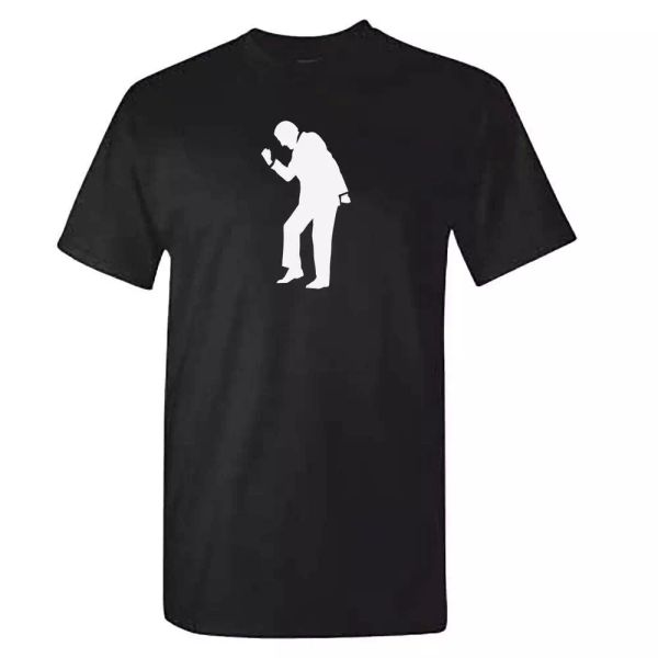 

mens bruce forsyth silhouette tshirt - funny generation game t shirt, White;black