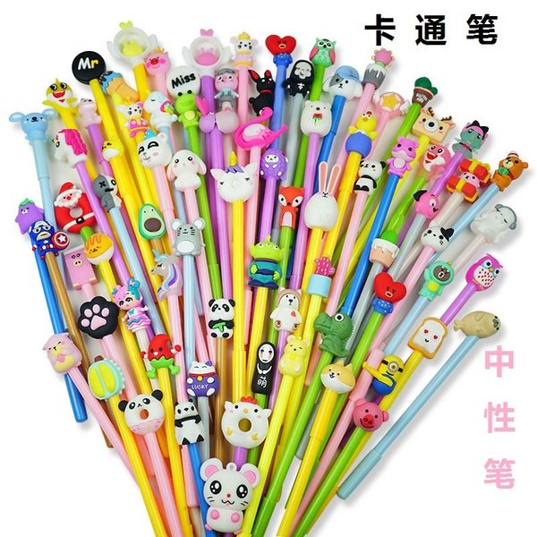 

cartoon cute pen barrel creative neutral black soft ge student ball point
