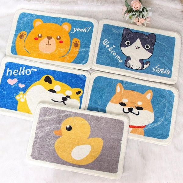 

bath mats durable bathroom carpet cushion kitchen carpets flocking doormats pad