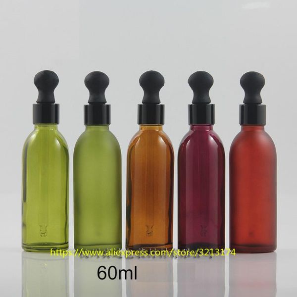 

storage bottles & jars wholesale 60ml glass bottle with aluminum dropper lid,perfume essential oil liquid pipette refillable