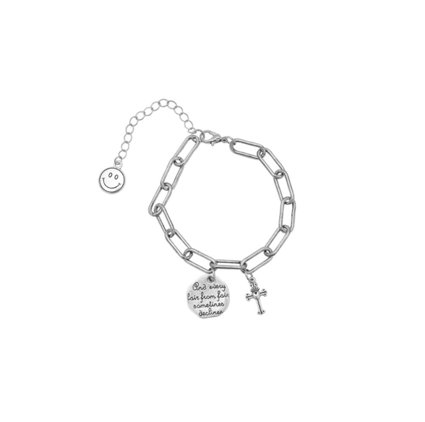 

link, chain minority design bracelet simple personality hip-hop wind, Black