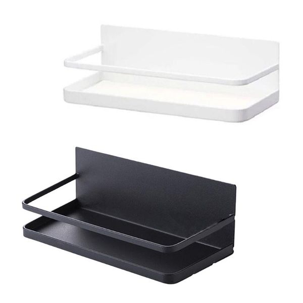 

liquid soap dispenser 67je refrigerator magnet storage rack durable holder kitchen punch-magnetic shelf hanger
