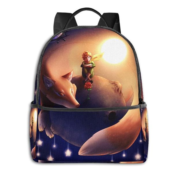

backpack the little prince women's storage bag cute carrier teen girl boy large capacity rucksack