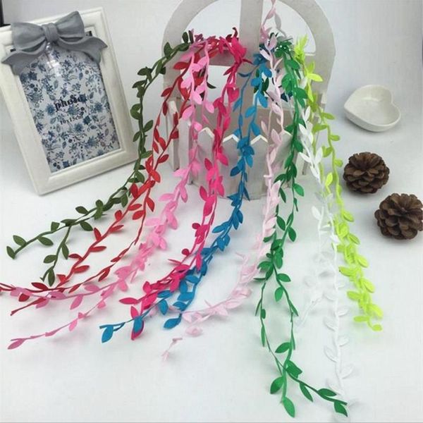 

decorative flowers & wreaths flone artificial garland rattan leaves simulation silk flower headwear accessories wedding decor supplies