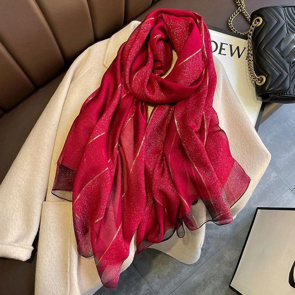 

scarves 2021 silk wool female women scarf summer long fashion neck brand office handkerchief bufandas echarpe wrap hijab, Blue;gray