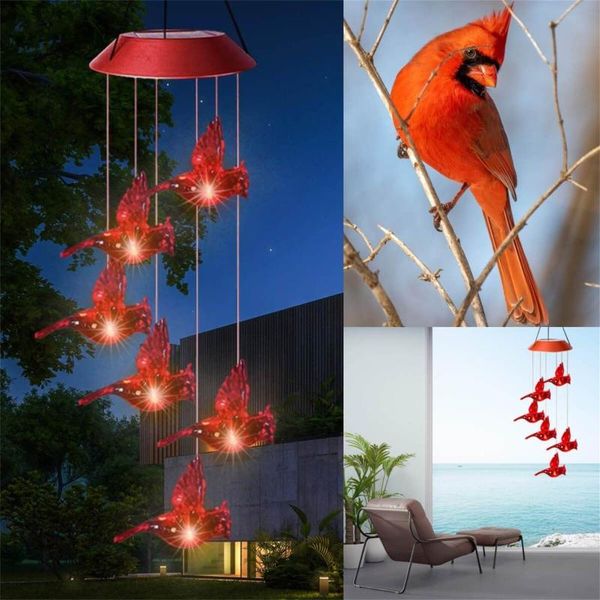 

decorative objects & figurines portable solar led lights wind chime light spinners spiral string hanging outdoor party garden home decoratio