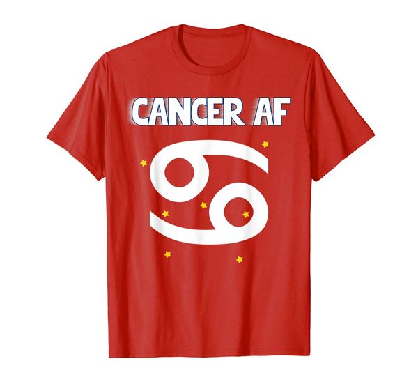 

cancer af zodiac birthday gift idea cancer pride t-shirt, White;black