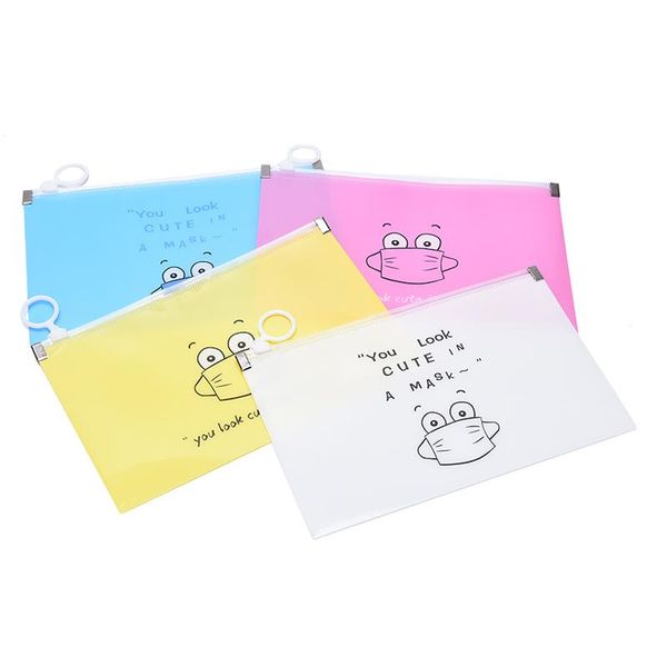 

storage bags cartoon mask cover bag porable facemask holder face box waterproof dust-proof save organizer
