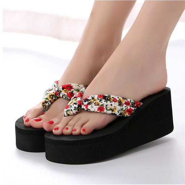 

slippers summer flip flops women mules high heels platform home shoes ladies casual womens slides sandal beach, Black