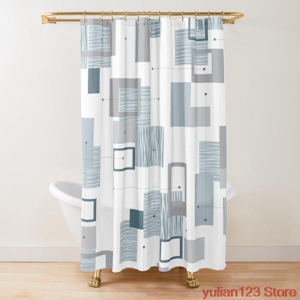 

mid century modern 4 shower curtain waterproof fabric bathroom curtains durable polyester plants bathtub screen home dÃ©cor