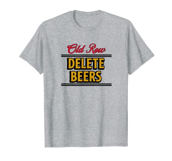 

old row delete beers t-shirt, White;black