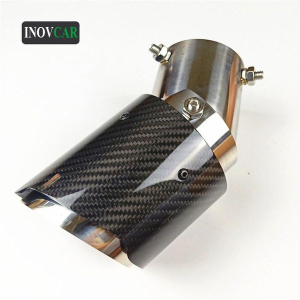 

motorcycle exhaust system one piece stainless steel car tail pipe for a-krapovic glossy carbon tips