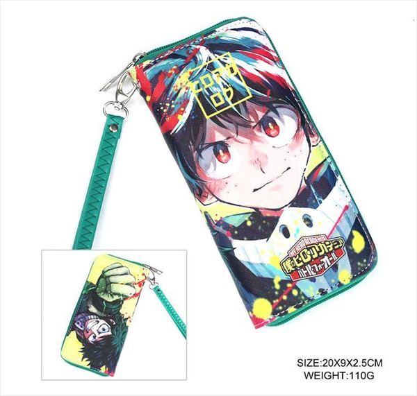 

anime tokyo ghoul one piece lovelive attack on titan date a live long zipper wallet and card holder purse, Red;black