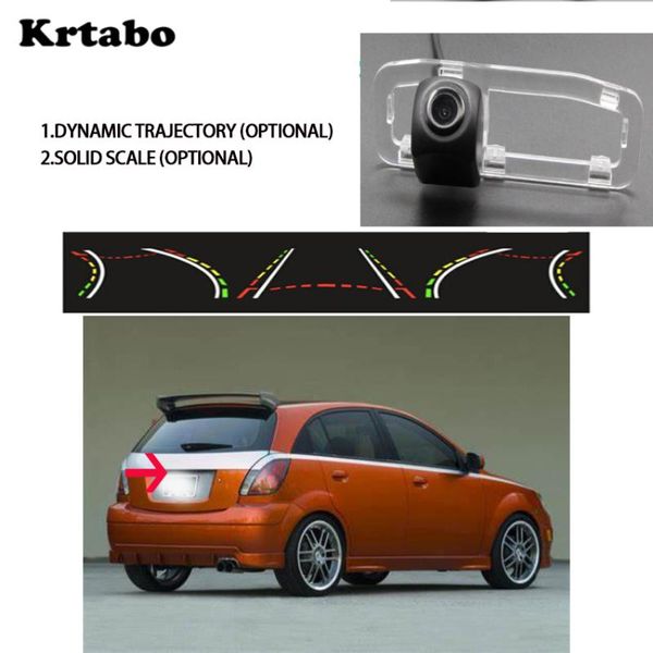 

car rear view cameras& parking sensors for kia rio jb rio5 2005~2011 camera driving track function mirror recorder hd ccd