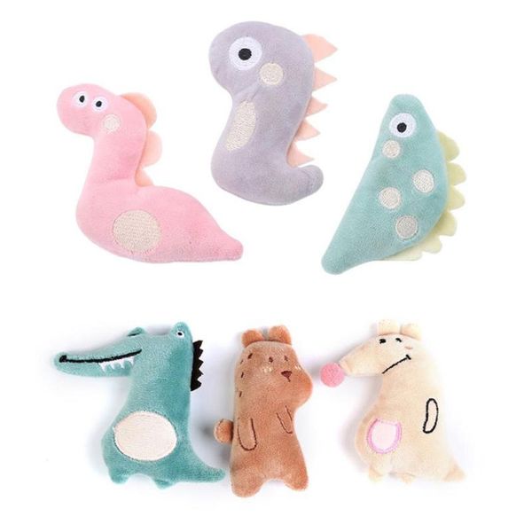 

cat toys 3pcs cartoon molar toy cute bite resistant funny catnip plush animal shape chewing for fetching and catch games