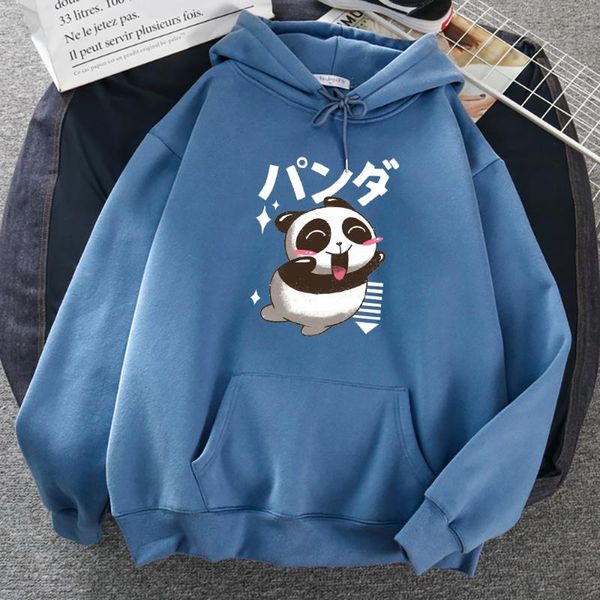 

women's hoodies & sweatshirts cute panda flying to your embrace cartoons clothes womens hip hop style fashion pullover streetwear crew, Black