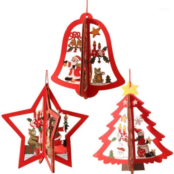 

christmas decorations 3 sets tree pendant party ornament window decoration pendent1