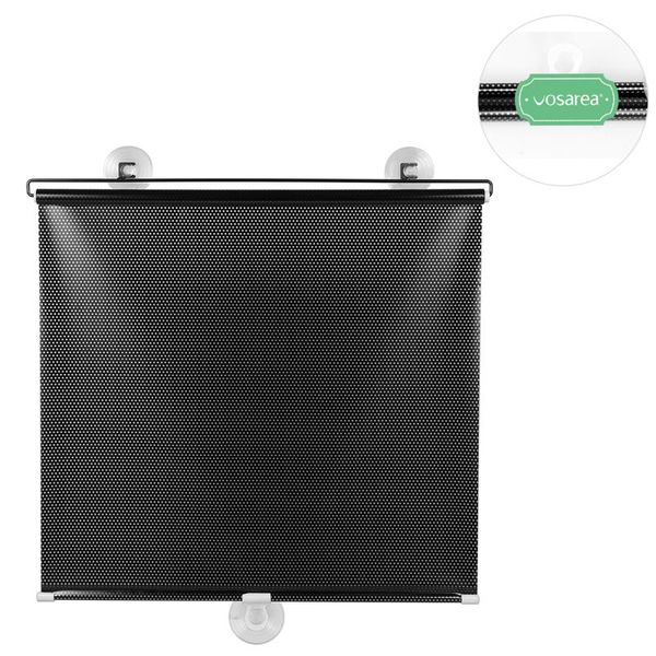 

vosarea perforated balcony suction cup sunshade blackout curtain temporary blinds portable drape for door window & drapes