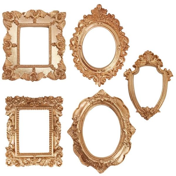 

frames 5pcs european style resin po frame retro picture art home deskdecoration creative props