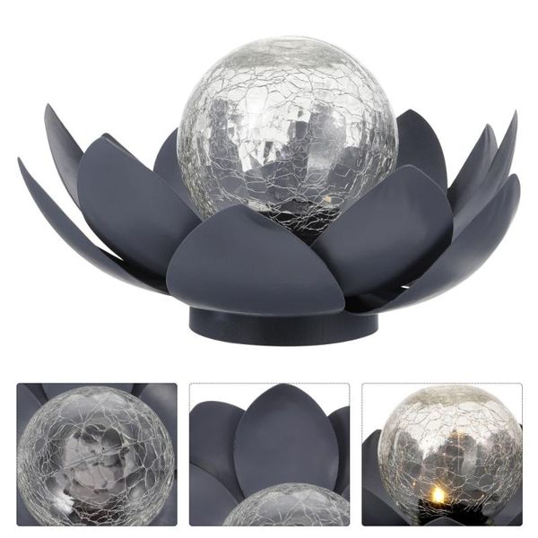 

candle holders 1pc outdoor landscape lotus light delicate solar scene lamp