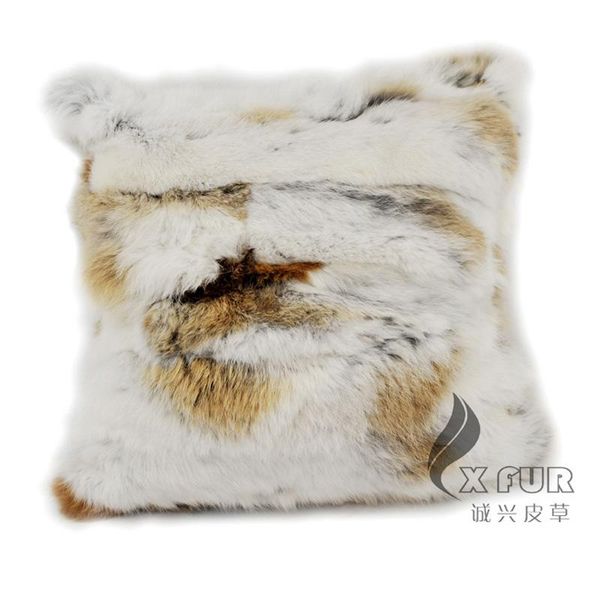 

cx-d-19 50x50cm two side fur inter pillow cases home decor sofa cushion cover seat decoration cushion/decorative