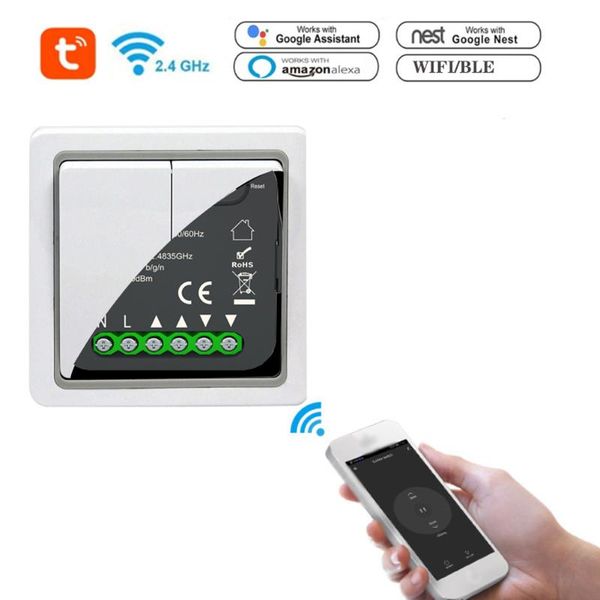 

smart home control qs-wifi-cp03 tuya wifi curtain swtich module modification app remotes alexa google