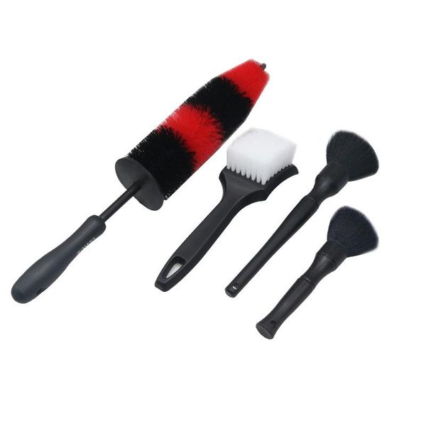 

4pcs car wash brush set wheel air conditioner keyboard swipe household cleaning decoration tools sponge