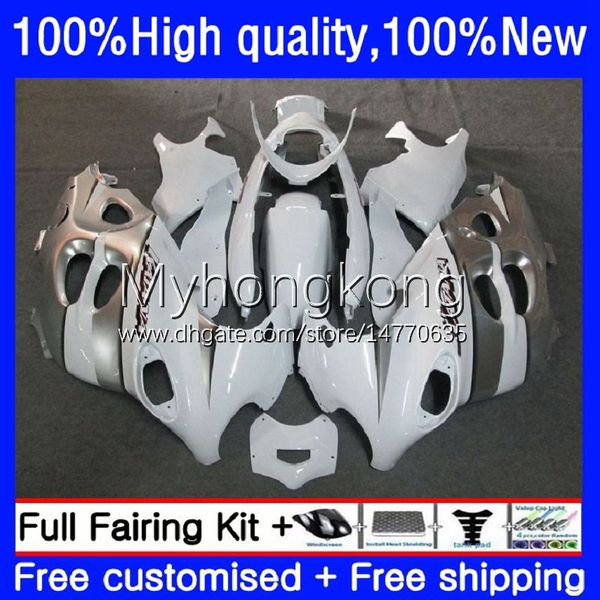 Kit corpo argento bianco per SUZUKI KATANA GSX600F GSXF750 GSXF 600 750 CC 98 99 00 01 02 17No.35 GSX750F 600CC 750CC GSXF-750 GSXF600 1998 1999 2000 2001 2002 Carenatura OEM