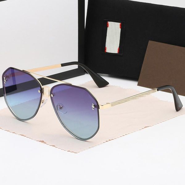 

sunglasses 2021 deluxe men's designer brand and women's pilot retro male ultraviolet-proof with original box, White;black