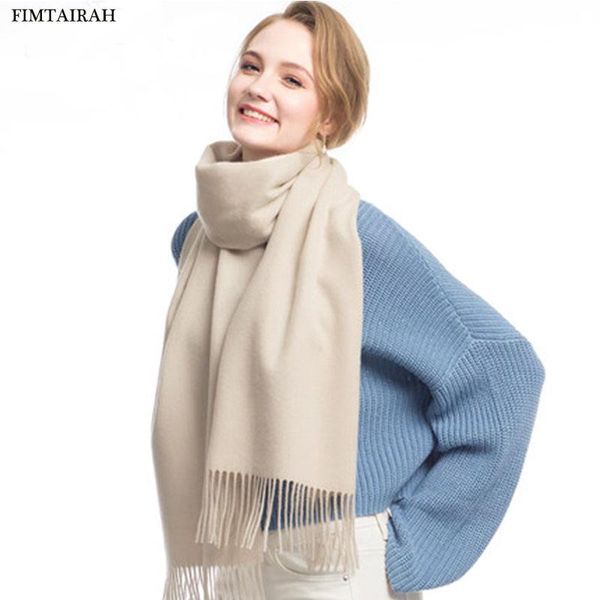 

scarves winter warm 100% cashmere scarf women shawl with tassels solid color pashmina wrap, Blue;gray