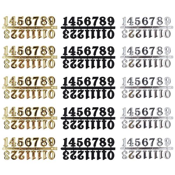 

wall clocks 15pcs diy clock numerals kit arabic number for home art decor replacement repairing accessories