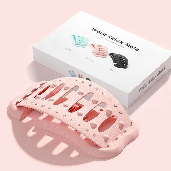 

accessories lumbar spine stretcher for lower back pain relief 3 levels adjustable height 2 row massage points mc889