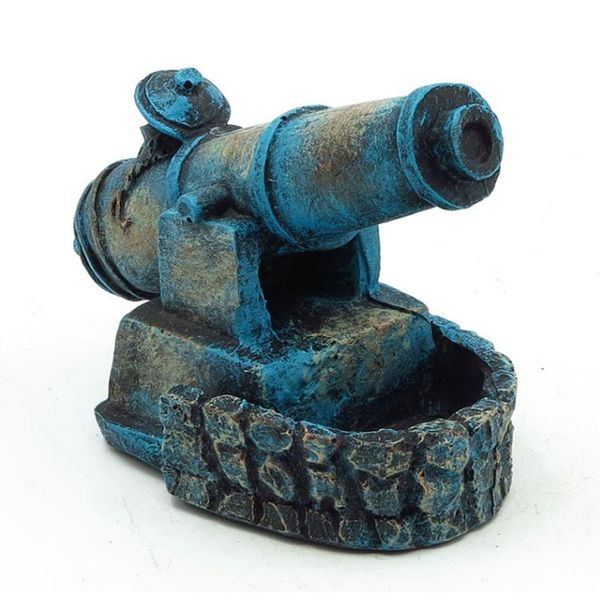 

craft fish tank decoration retro cannon aquarium resin and shrimp hidden creative landscaping supplies decorations