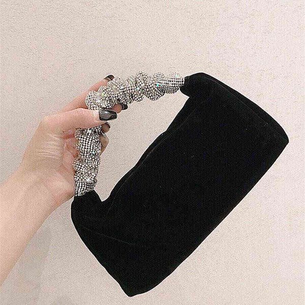 

rhinestone flash hand bag veet bag messenger shoulder dinner celebrity