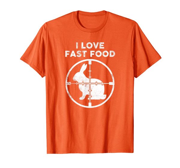 

Funny Rabbit Hunter T-Shirt I Love Fast Food Crosshairs Tee, Mainly pictures
