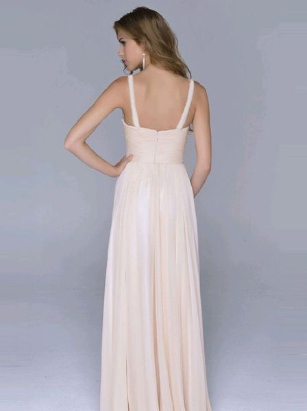 

chiffon sweet back women's open deep v suspender dress, White;black