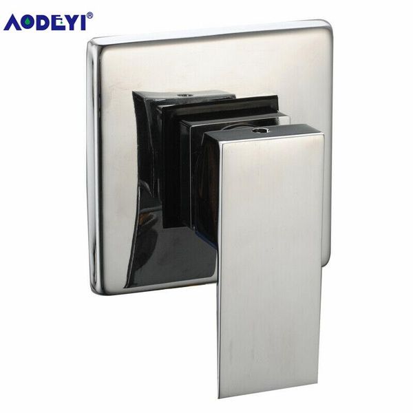 

solid brass bathroom shower mixer valve single function and cold mixing wall mounted chrome/black sets