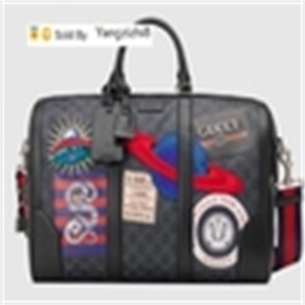 

yangzizhi8 soft courrier night carry-on duffle 474131 men messenger bags shoulder belt bag totes portfolio briefcases duffle luggage, Black;red