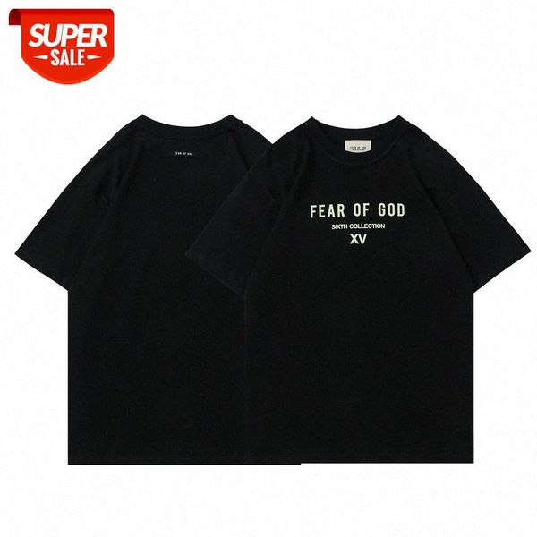 

fog sixth limited fear of god loose short-sleeved t-shirt men and women couple bottoming shirt #ru4y, White;black