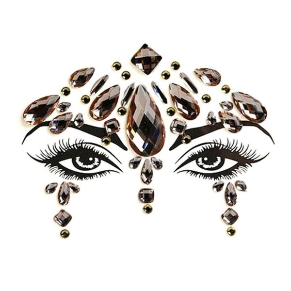 

temporary tattoos masquerade face sticker diamond acrylic resin rhinestone crystal