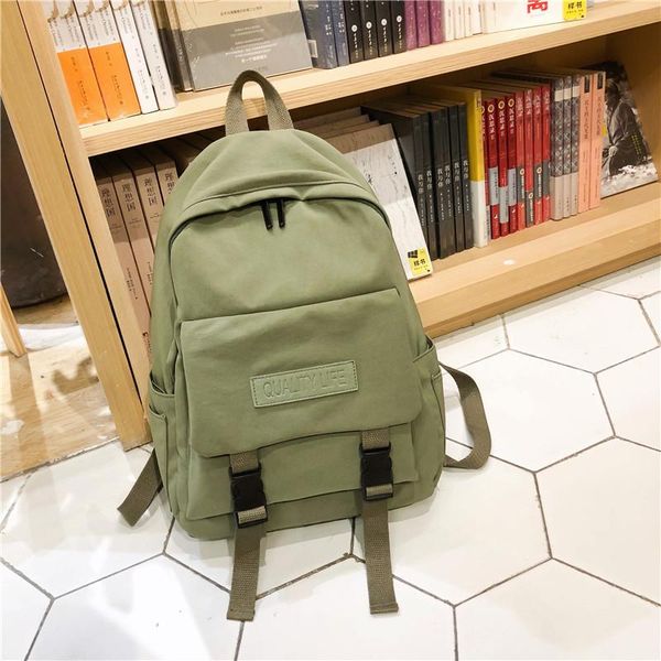 

backpack 2021 female campus simple high school student bag