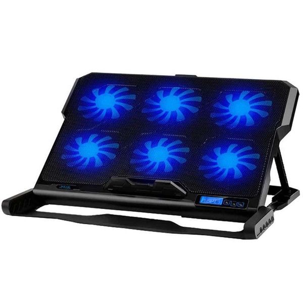 

13-16 inch lapcooling pad cooler six fan 2 usb ports notebook stand pads