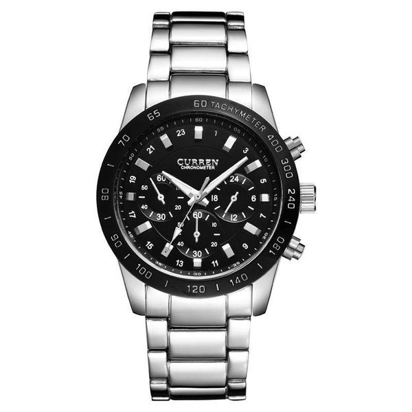 

wristwatches 2021 student sports watch concept quartz fashion men's waterproof business steel band, Slivery;brown