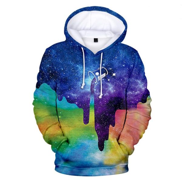 

men's hoodies & sweatshirts 2021 black pouring milk starry paint bucket men hoodie 3d tie dyed women pullovers bluzy dla par cotton str