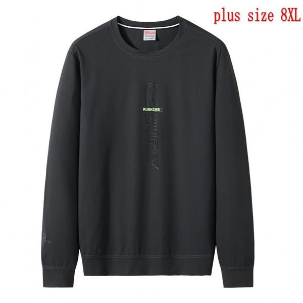 

men's hoodies & sweatshirts plus size 8xl mens casual hoodie men multi color o-neck fashion harajuku style male sweatshirt 2021, Black