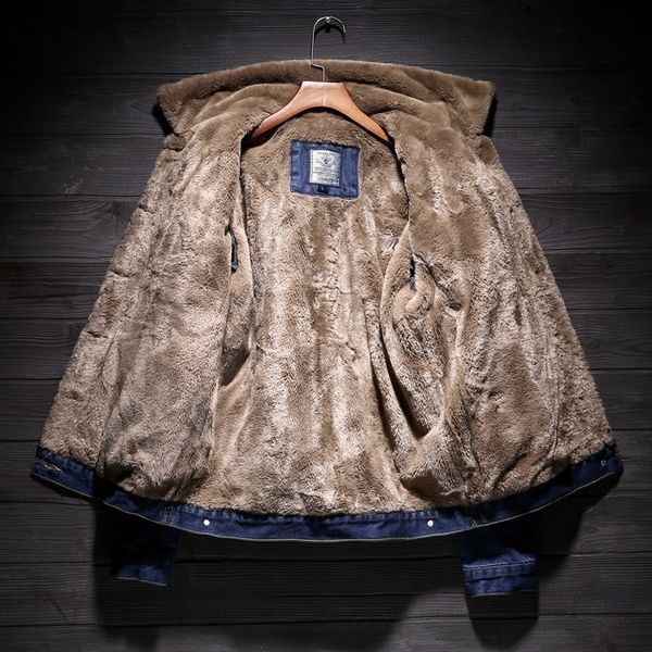 

men's jackets warm winter for skinned men denim cowboy casual jacket thin coat fitting streetwear plus size 5xl men's jackets 9gtl, Black;brown